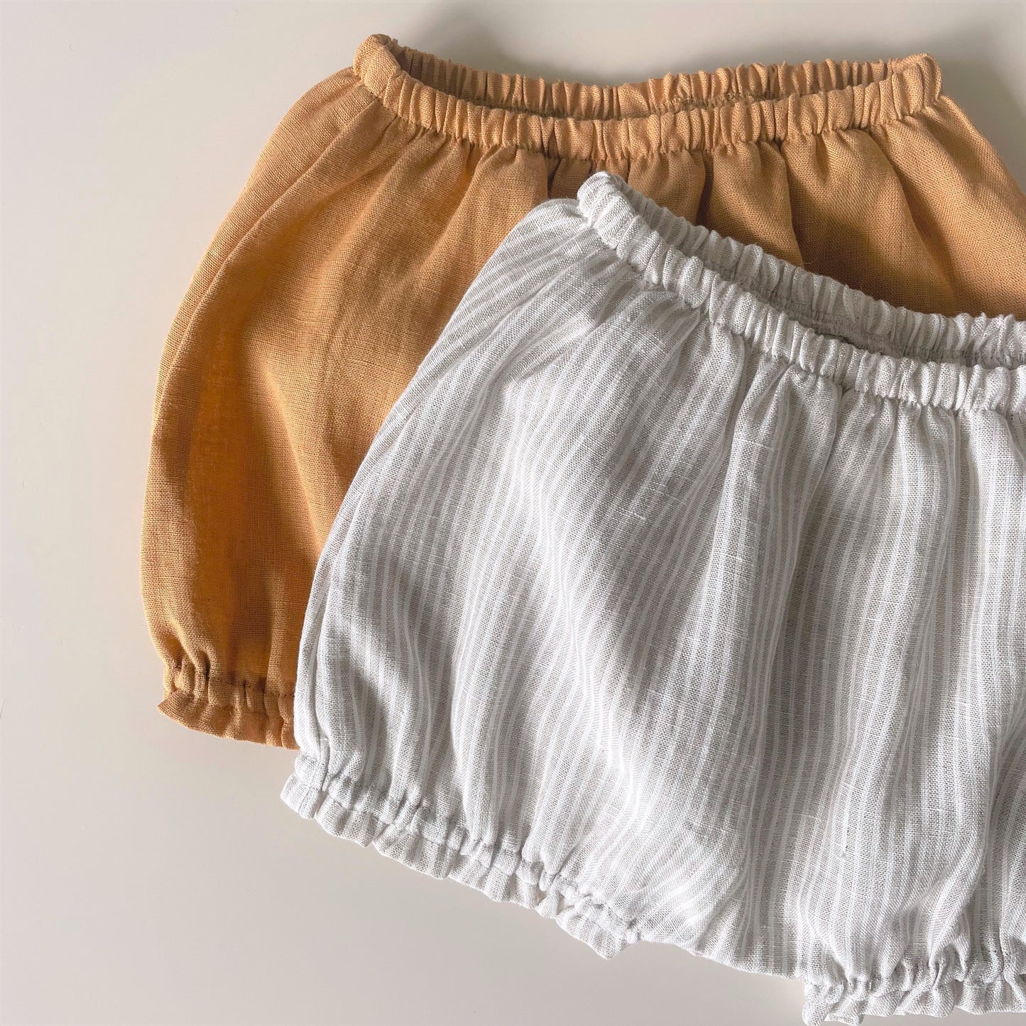 Bloomer in linen - girl 6m-2y | carmel