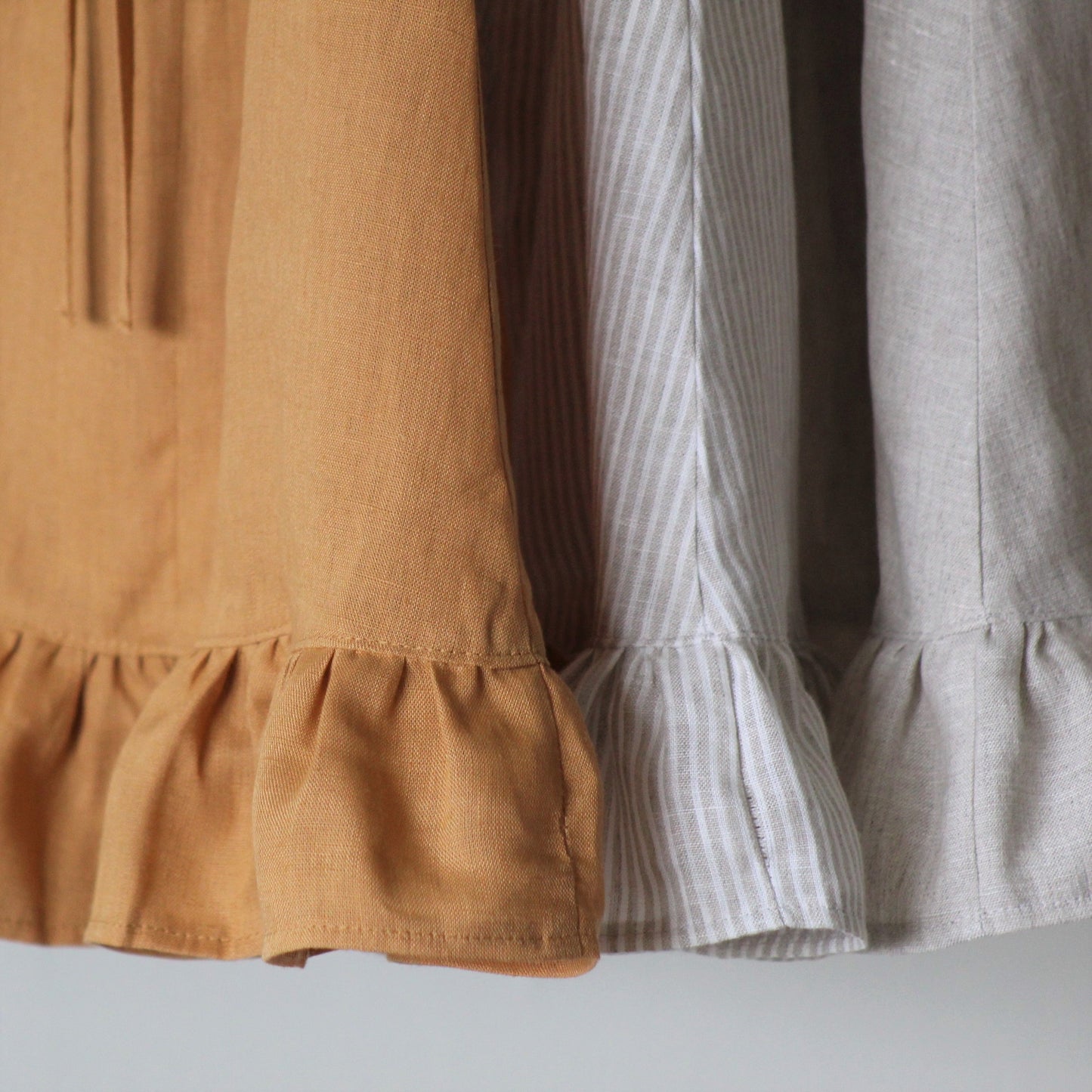 Dress in linen SAVANNA - girl 1-6y | carmel