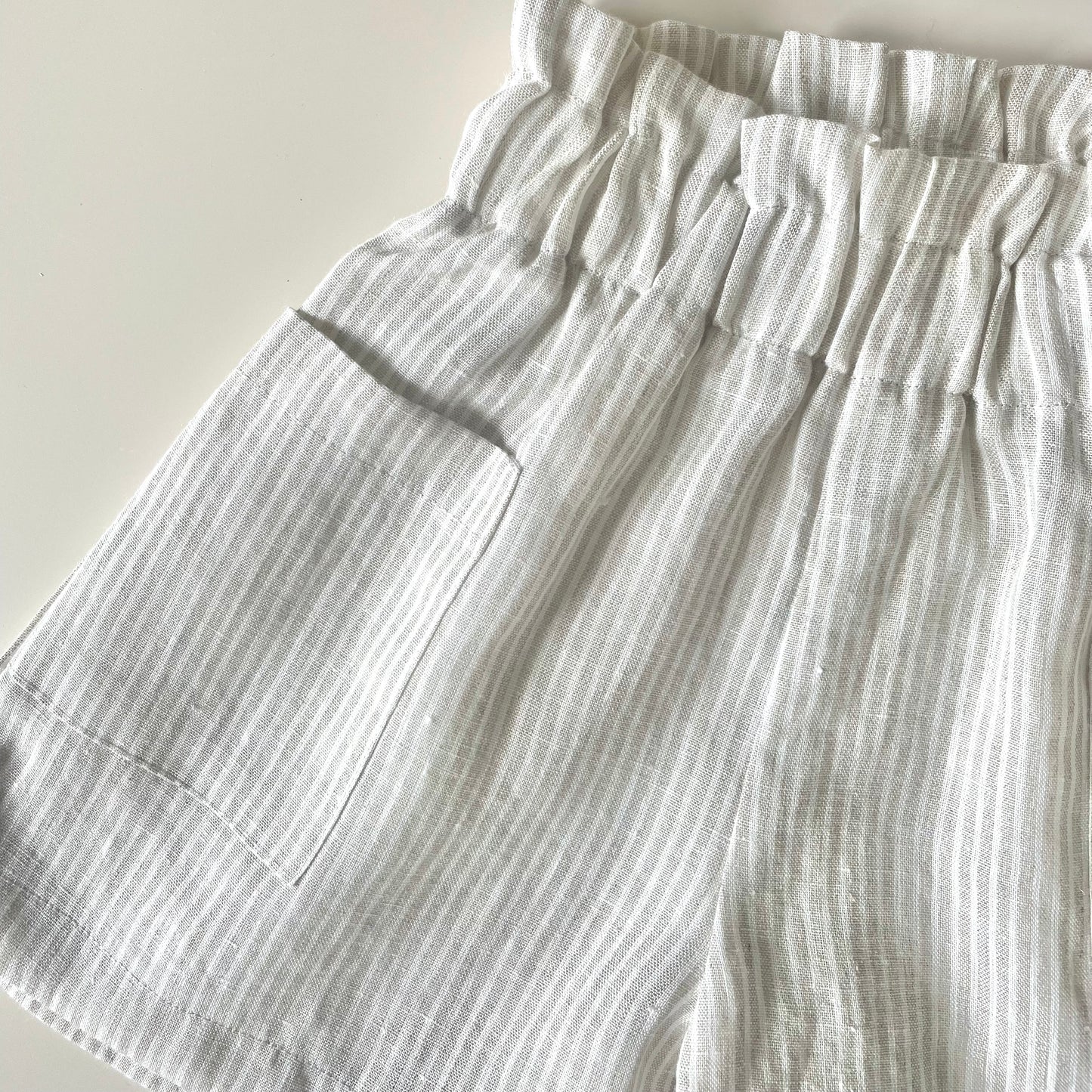 Bukseskjørt i lin - jente 1-6y | stripes