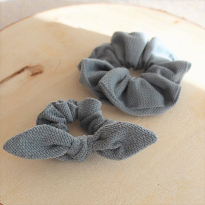 Scrunchie velvet, winter blue