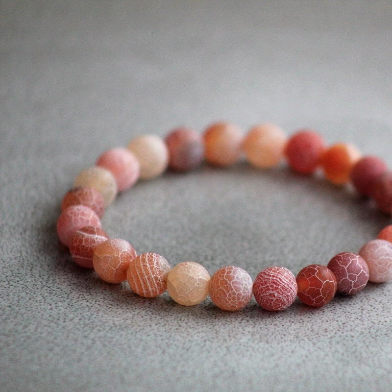 Armbånd Mini & Me, rosa agat