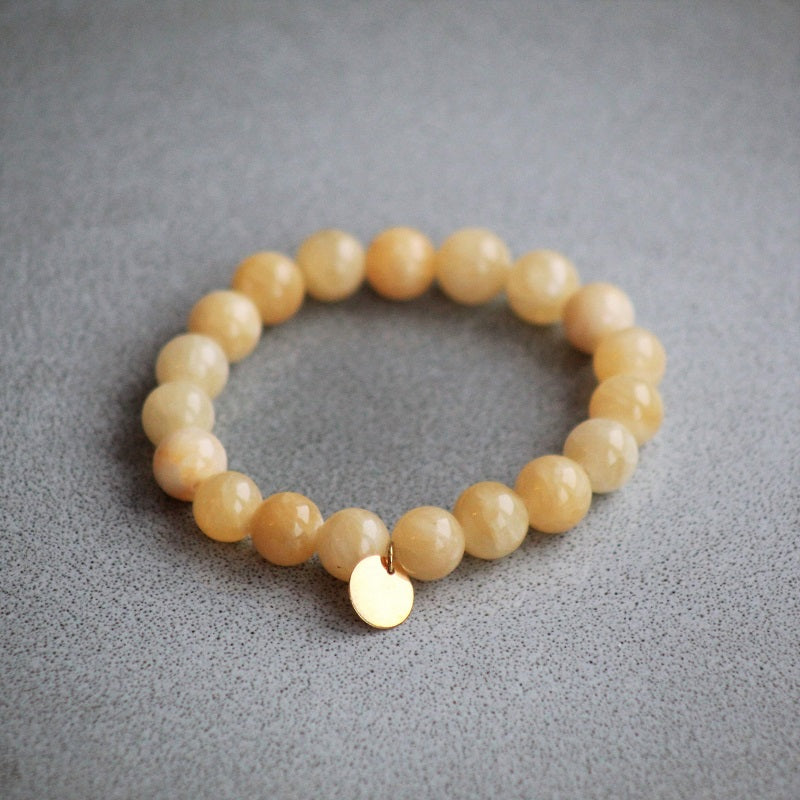 Armbånd Mini & Me, beige jade
