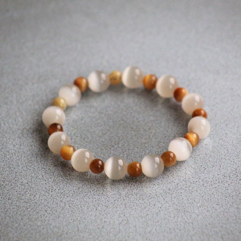 Bracelet Mini & Me, tiger eyes