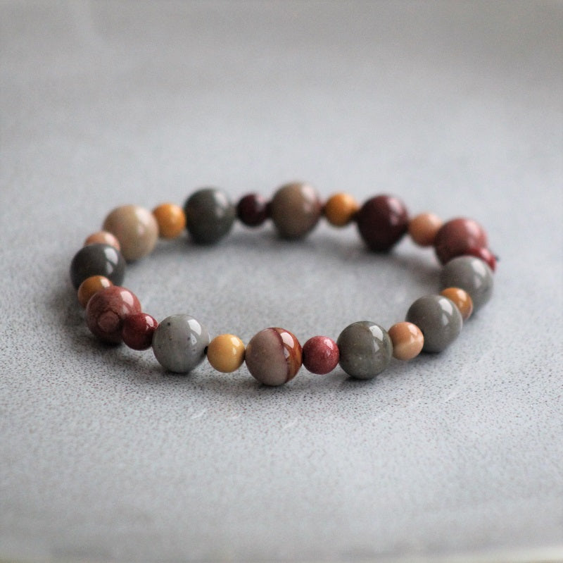 Bracelet Mini & Me, rainbow jasper
