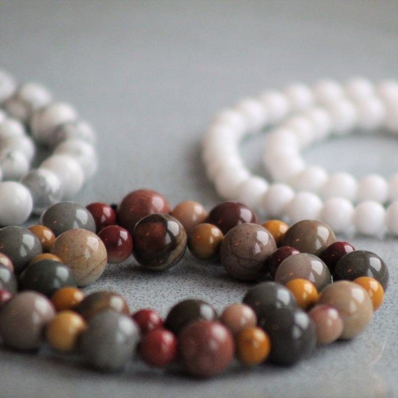 Bracelet Mini & Me, rainbow jasper