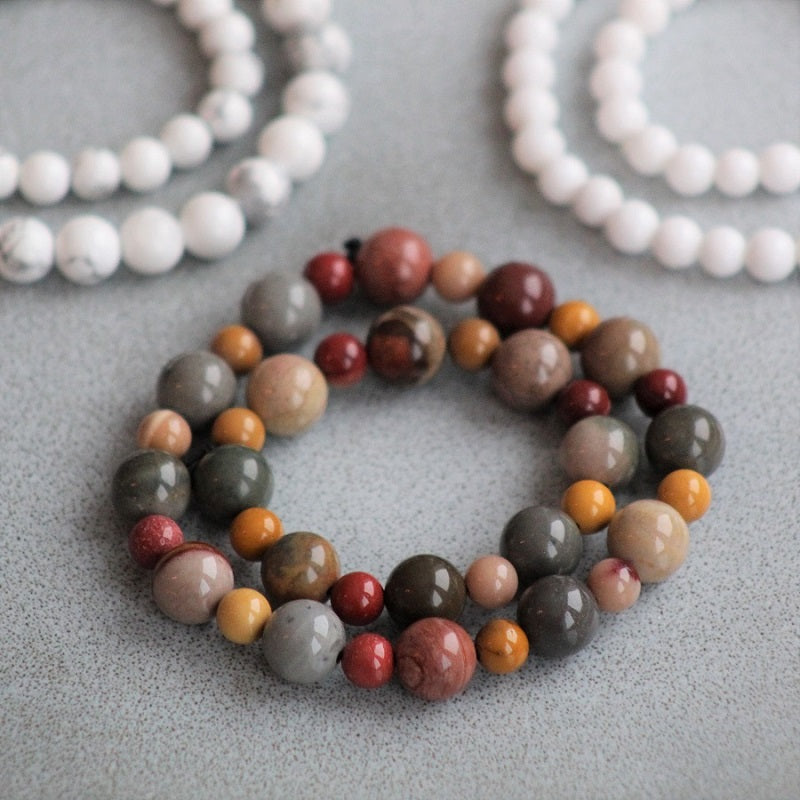 Bracelet Mini & Me, rainbow jasper