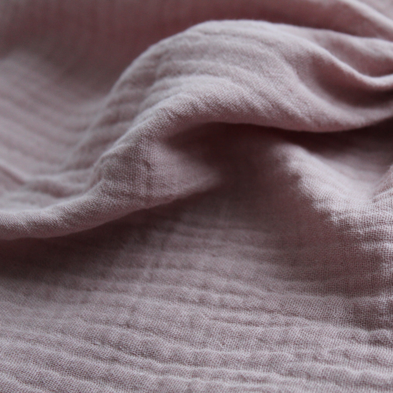 Swaddle økologisk musselin GOTS | gammelrosa | 100x100cm