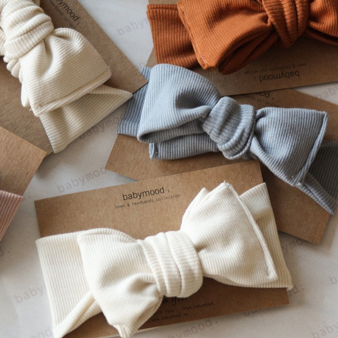 Headband bowknot, cream | sizes: 0-6, 6-12, 12-24