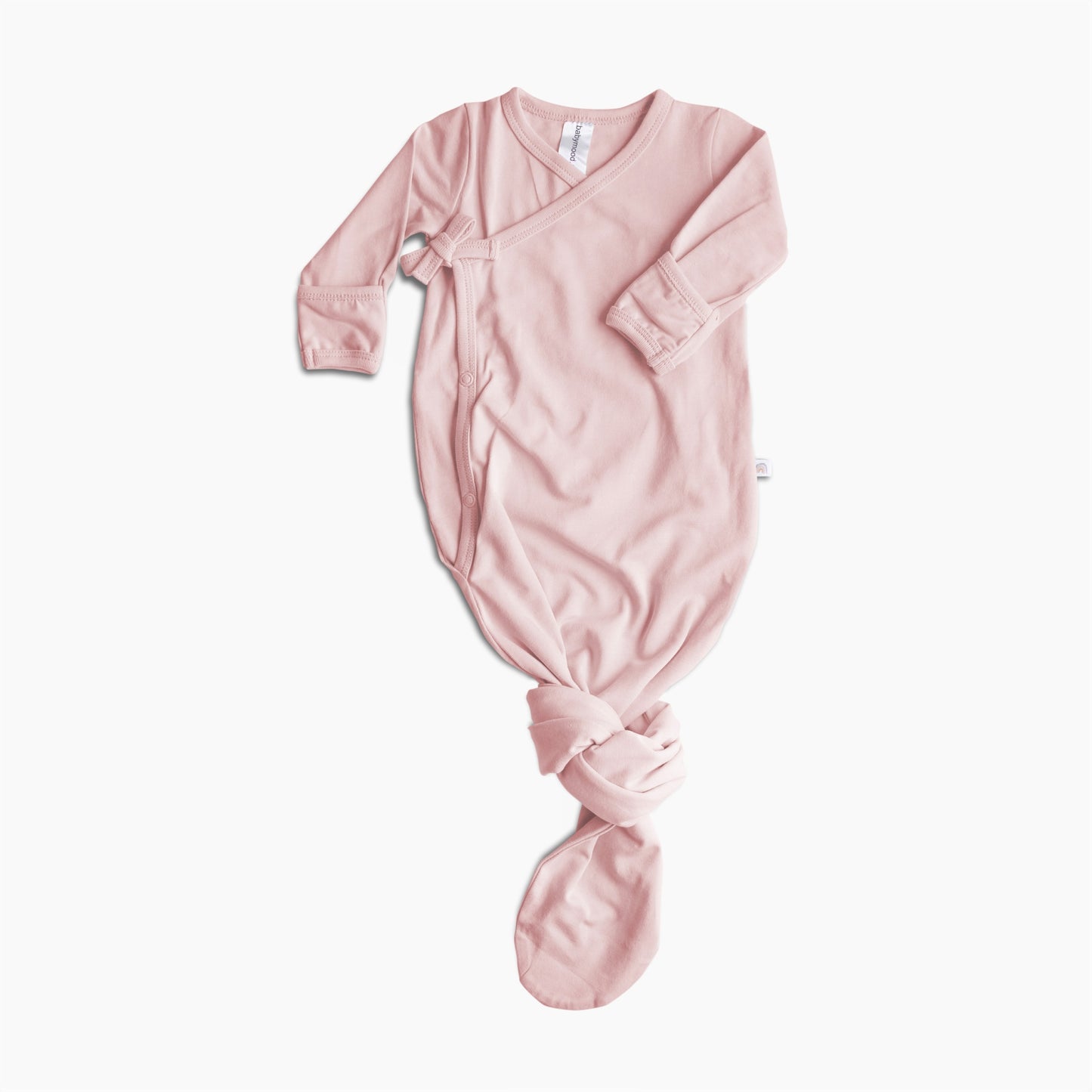 Kimono gown, økologisk bomull GOTS, lyserosa