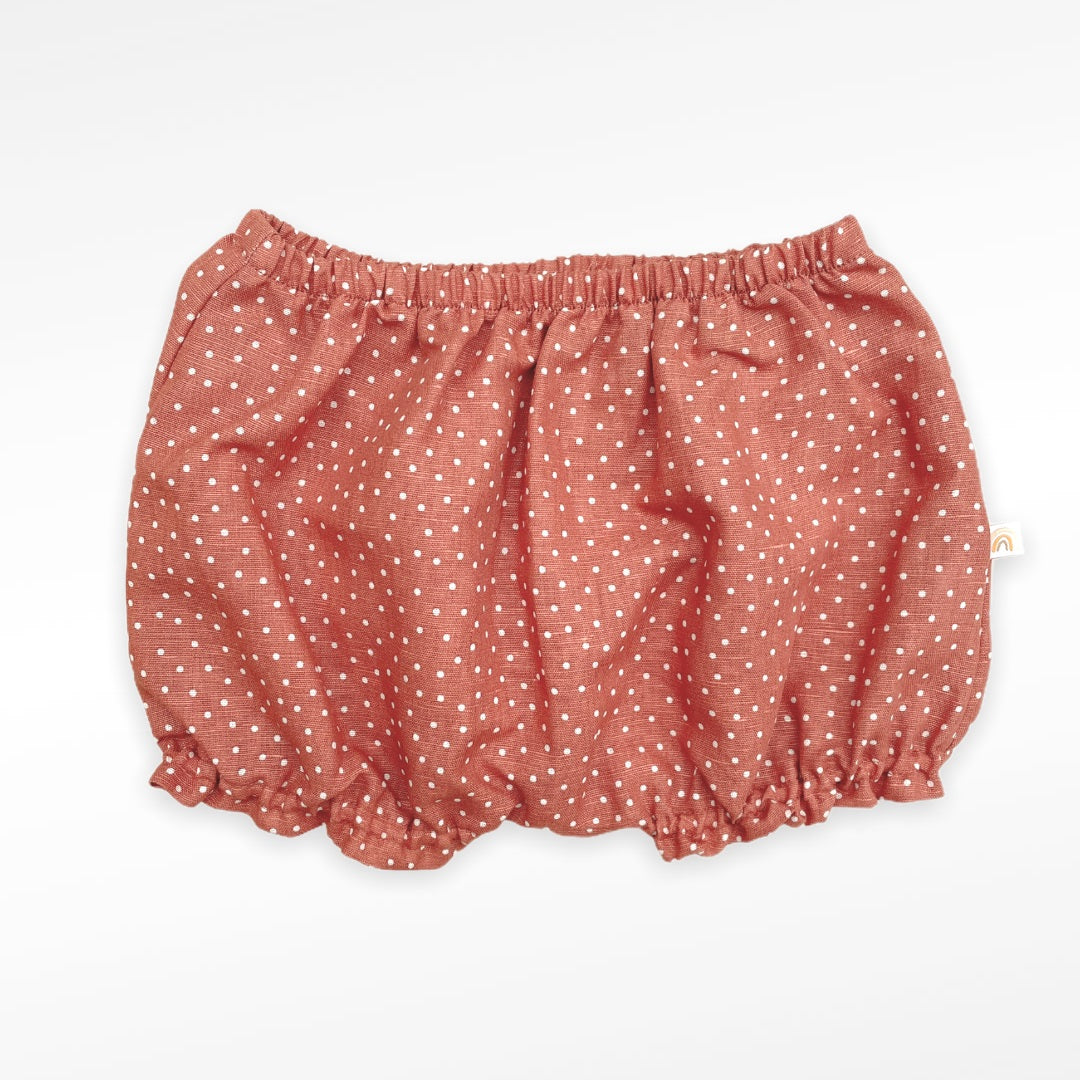 Bloomer in linen DOTS | cinnamon