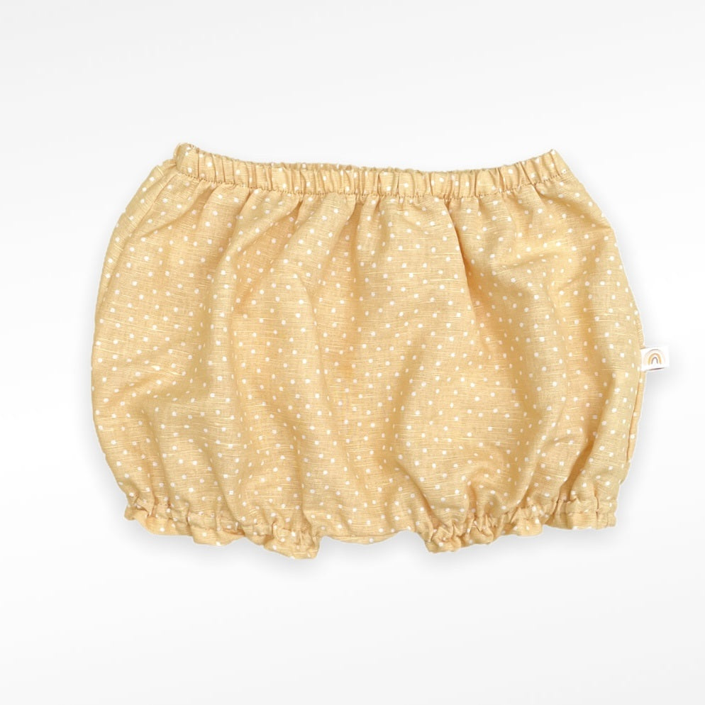 Bloomer in linen DOTS | light yellow