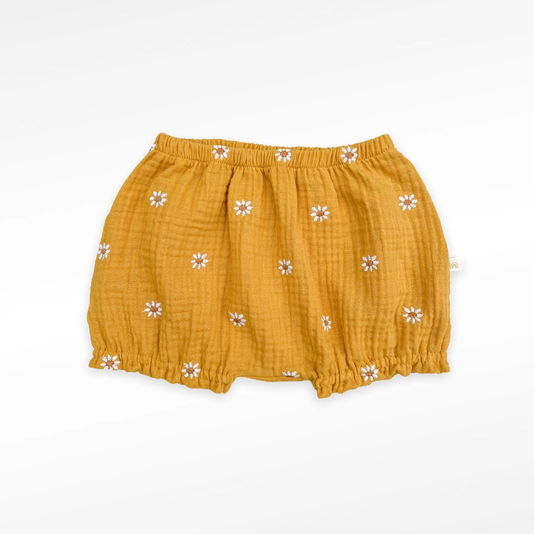Bloomer Sunflower, organic muslin GOTS | mustard