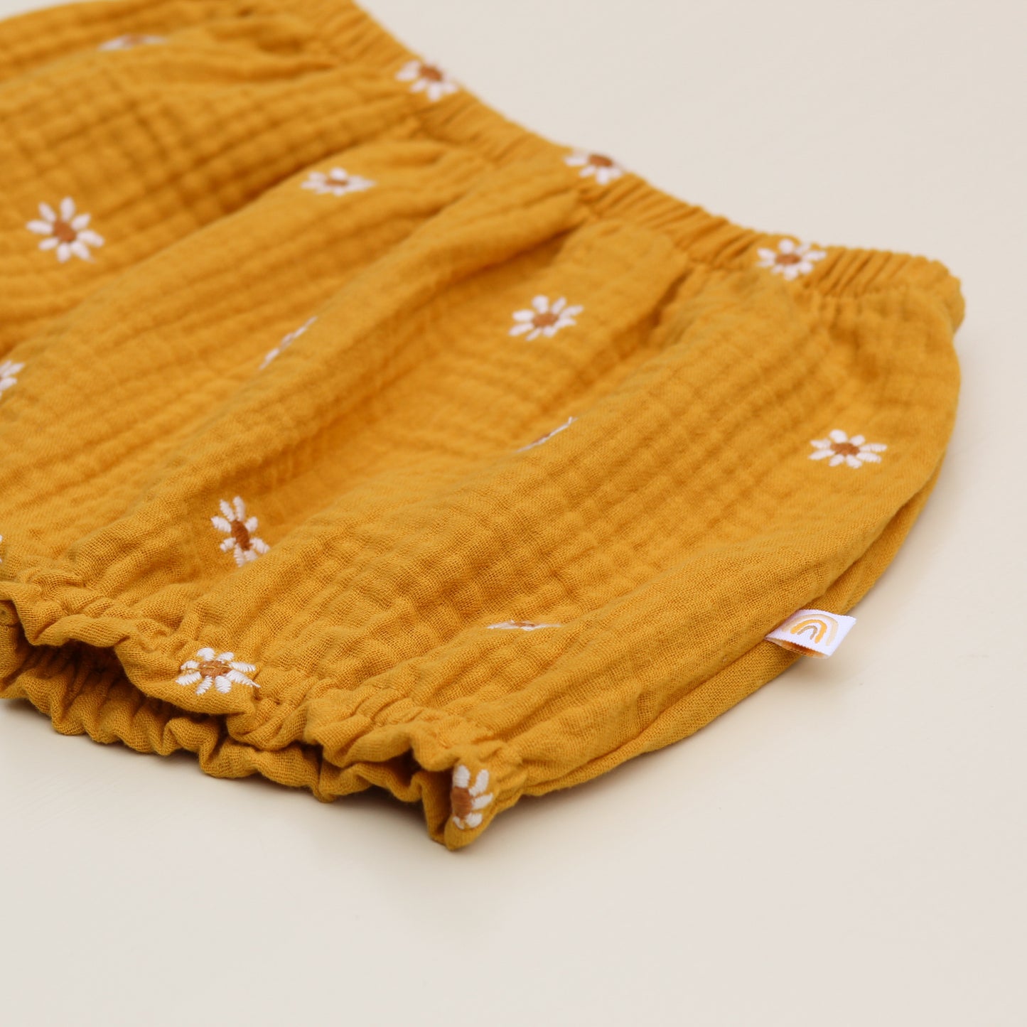 Bloomer Sunflower, organic muslin GOTS | mustard