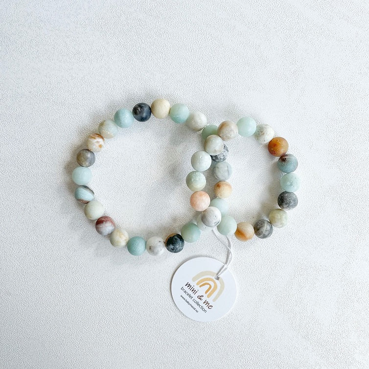 Bracelet Mini & Me, blue amazonite