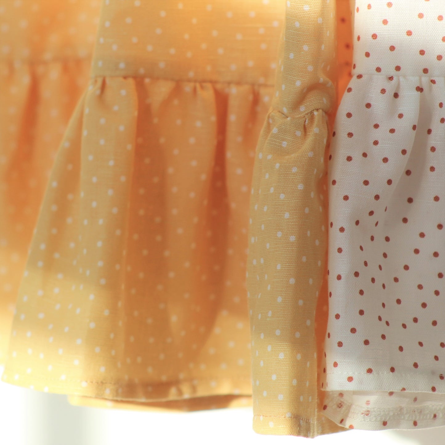 Dress DOTS, linen | light yellow