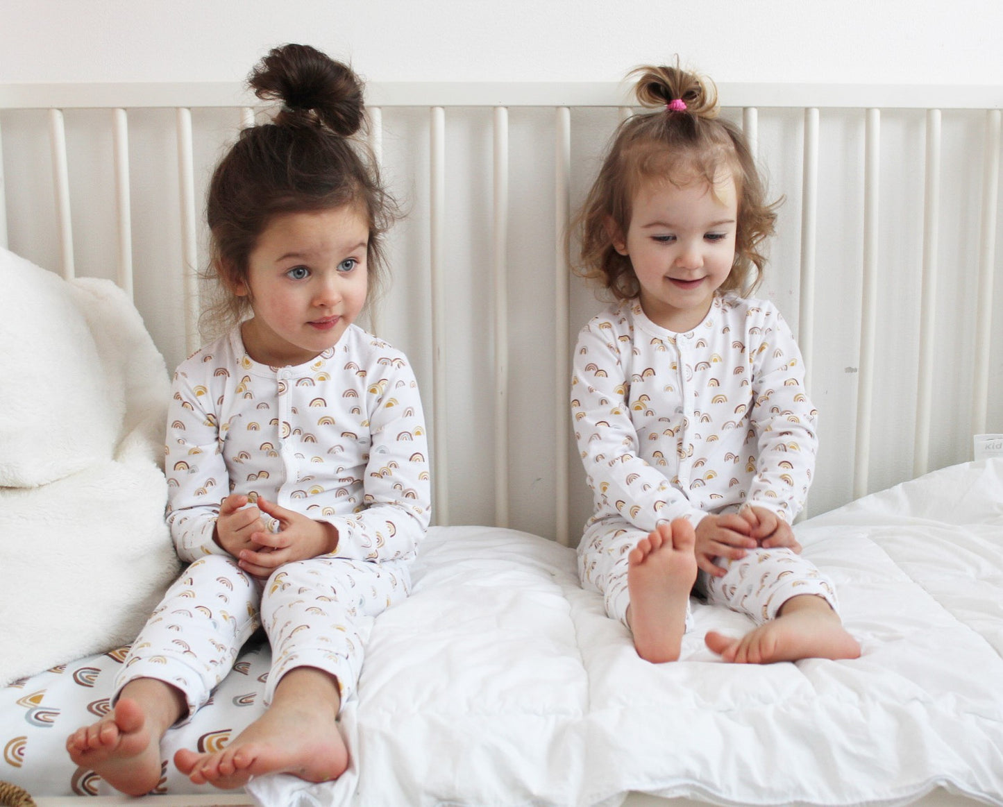 Onesie plush, organic cotton GOTS | rainbow