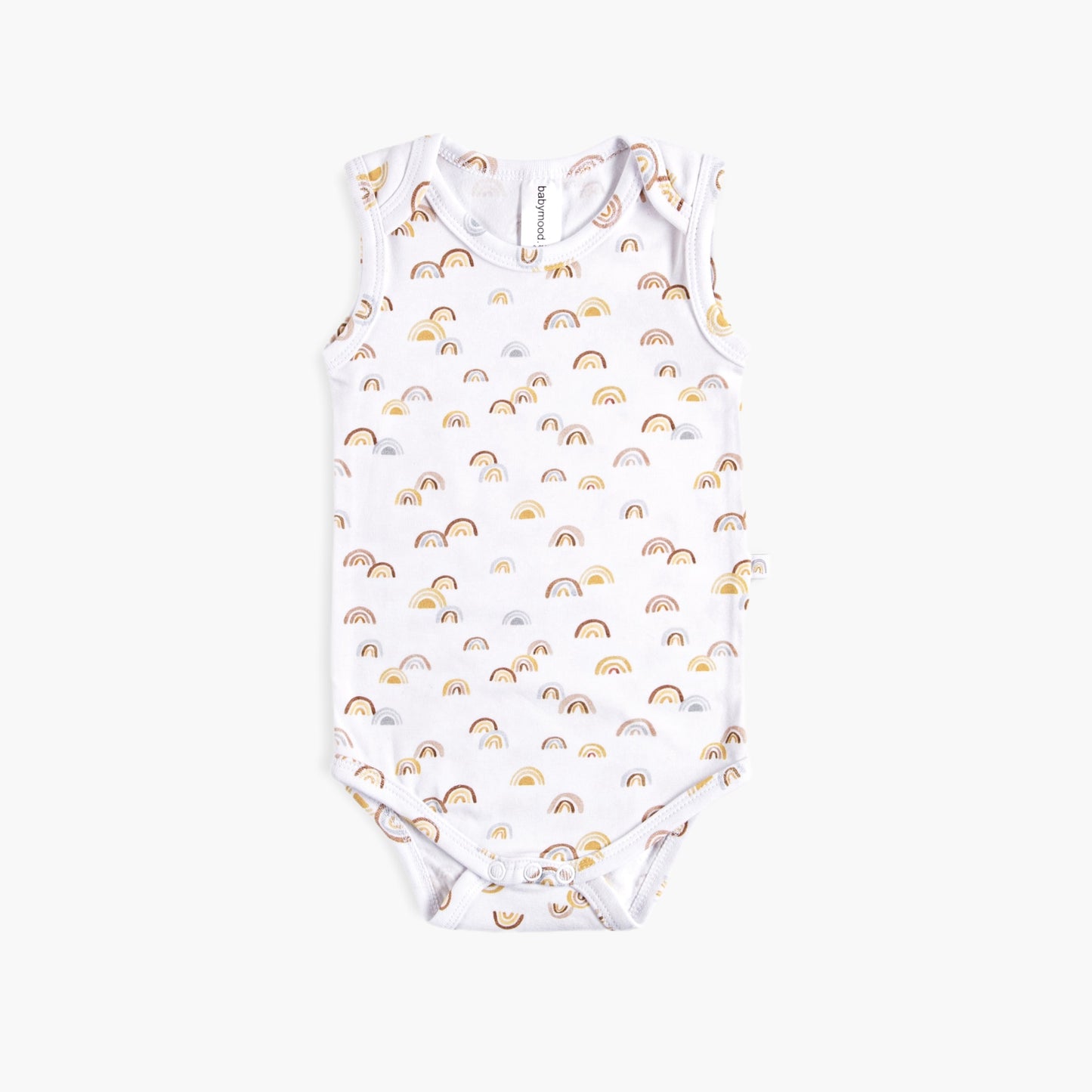 Body without sleeves, organic cotton GOTS | rainbow