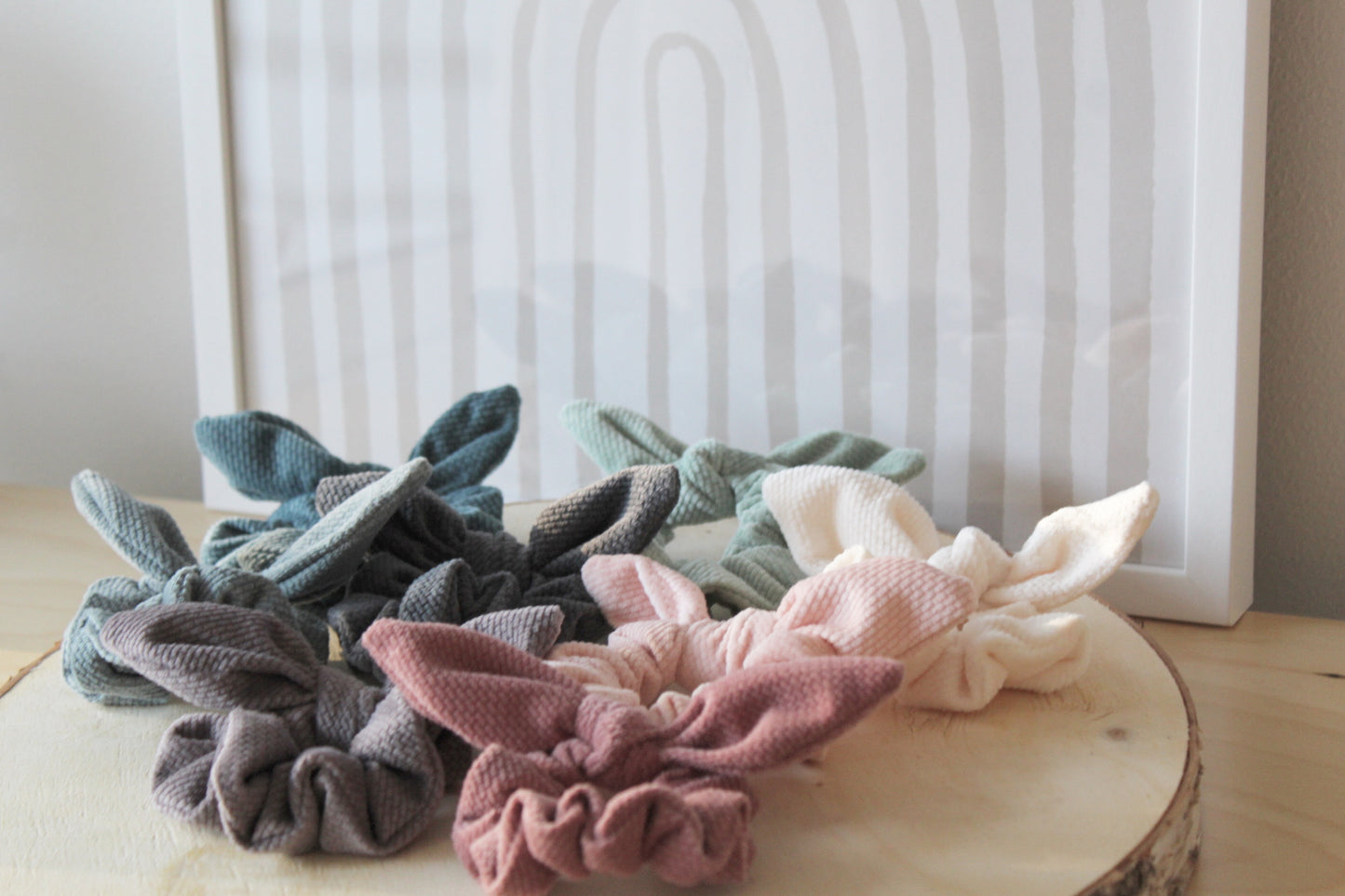 Scrunchie velvet, ecru