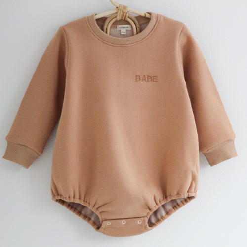 Romper Babe, sandstone
