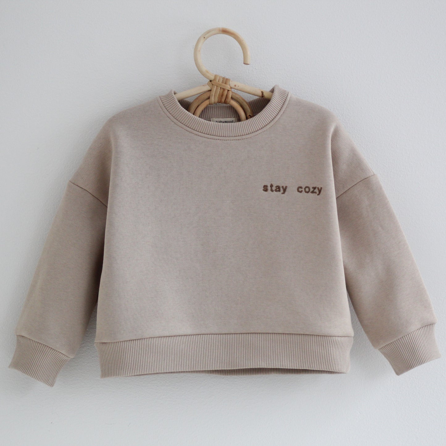 Sweatshirt Stay Cozy, cappuccino