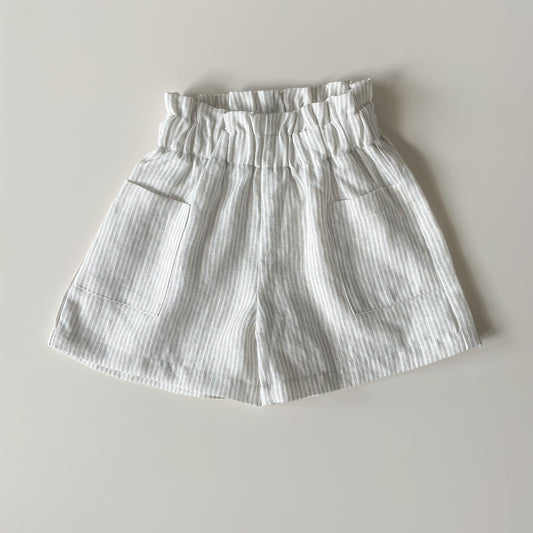 Pants skirt in linen - girl 1-6y | stripes