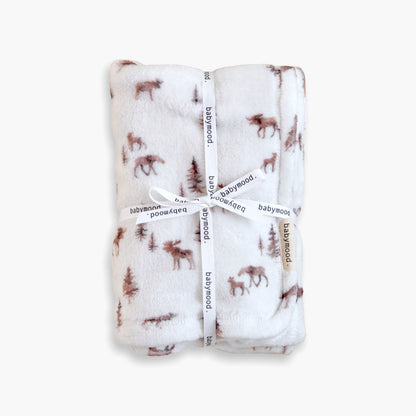 Babyteppe minky fleece 75x75, MOOSE