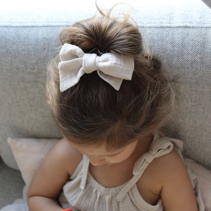 Baby bow, muslin cotton | Hannah