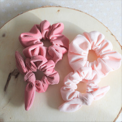 Scrunchie velvet, vintage rosa