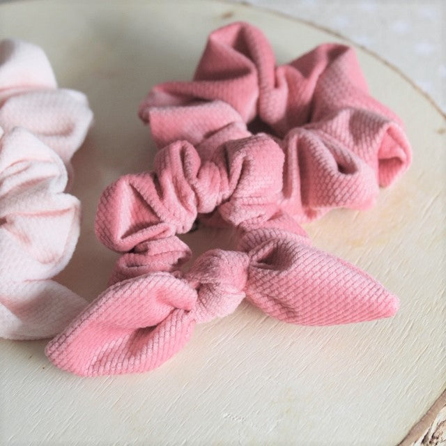 Scrunchie velvet, vintage rosa