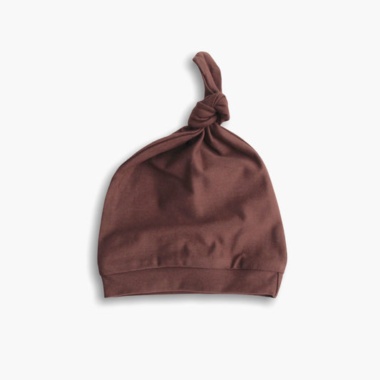 Newborn hat in organic cotton GOTS | brown | 0-3m, 3-6m