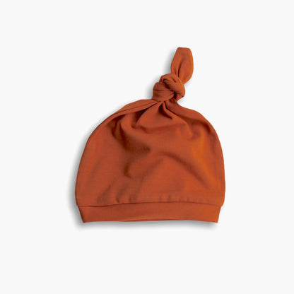 Newborn hat in organic cotton GOTS | cinnamon | 0-3m, 3-6m