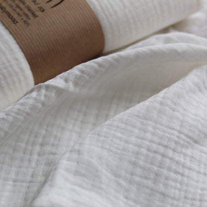 Swaddle organic muslin GOTS | white | 100x100cm