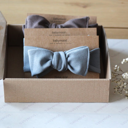 Pannebånd bowknot, jeans | size: 0-6, 6-12, 12-24