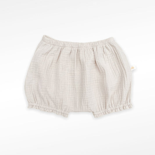Bloomer in organic muslin GOTS | grey-beige