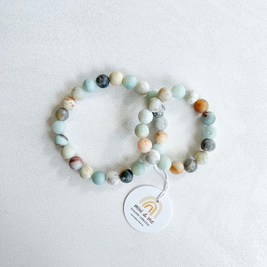 Bracelet Mini & Me, blue amazonite