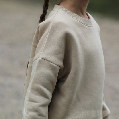 Sweatshirt Stay Cozy, cappuccino