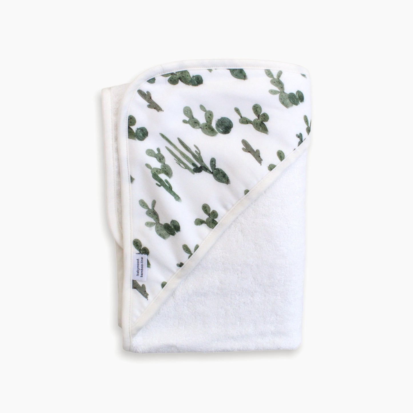 Badehåndkle med hette, 100% bambus | cactus